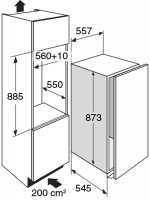 Atag Inbouw koelkast zonder vriesvak , 88 cm